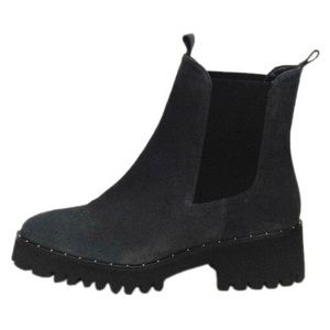 Freda Salvador Brooke Lug Boot in Dark Grey (Sz 7.5)